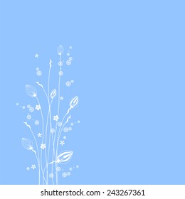 Card with white flowers.