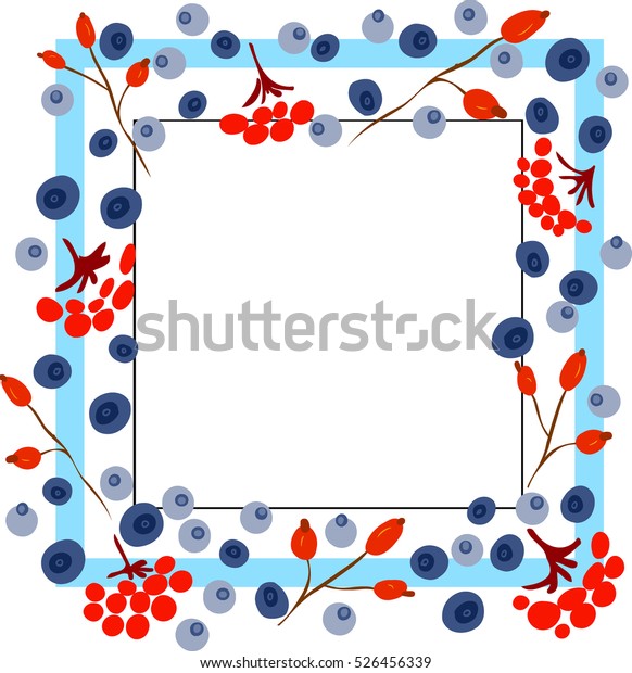 Card Winter Berries Stock Vektorgrafik Lizenzfrei