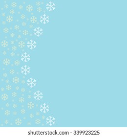 Card for the winter holidays and place for text.