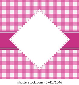 Card for the winter holidays with snowflakes. 