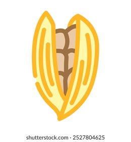 cardamom pods ayurvedic herb color icon vector. cardamom pods ayurvedic herb sign. isolated symbol illustration