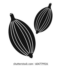 Cardamom pods icon. Simple illustration of cardamom pods vector icon for web