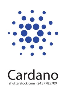 Vector de diseño de criptomonedas Cardano