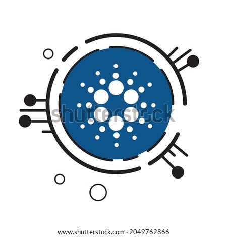 cardano  icon cryptocurrency icon eps10