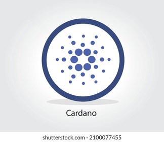 Cardano Logo Kryptowährung Vektorgrafik