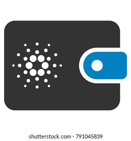 Cardano Wallet flat vector icon. An isolated icon on a white background.