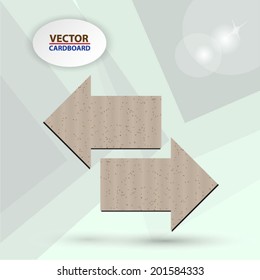  Cardboard arrow icon
