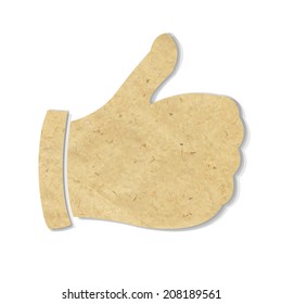Cardboard Best Choice Icon, Vector Illustration