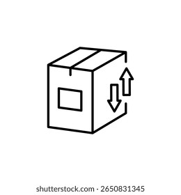 Caixa De Papelão Com Setas Que Representam O Conceito Do Ícone De Carregamento E Download