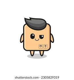 caricatura de cartón con expresión arrogante, diseño de estilo lindo para camiseta, pegatina, elemento logo