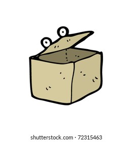 cardboard box cartoon character