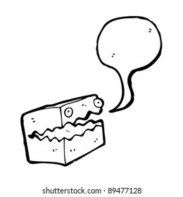 cardboard box cartoon character
