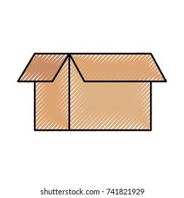 cardboard box delivery business element