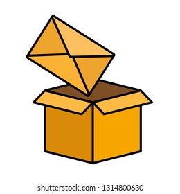cardboard box email envelope