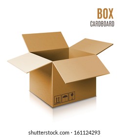 Cardboard box icon.