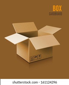 Cardboard box icon.