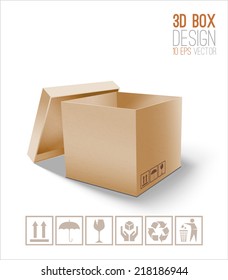 Cardboard box icon.