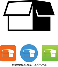 Cardboard box icon