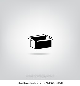 Cardboard box icon