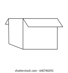 cardboard box icon image 