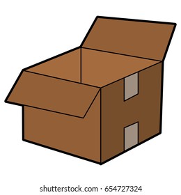 cardboard box icon image 