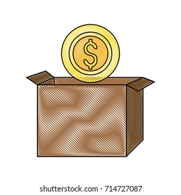 cardboard box icon image