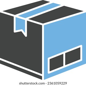 Cardboard Box Icon image. Suitable for mobile application.