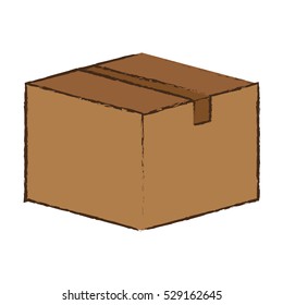 cardboard box icon image vector illustration design 