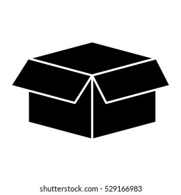 cardboard box icon image vector illustration design 