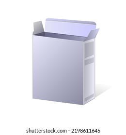 Cardboard box icon isolated on white background Unpacking files icon