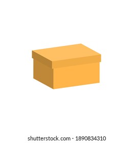 Cardboard box icon. Vector illustration.