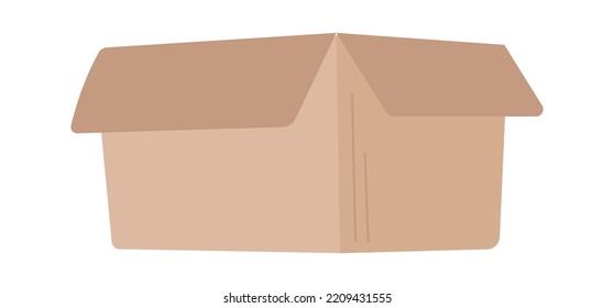 Icono de la caja de cartón. Ilustración del vector