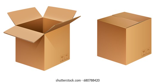 Cardboard Box Illustrations