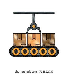 cardboard box industry icon image 