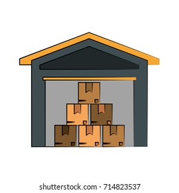 cardboard box industry icon image 