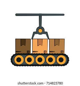 cardboard box industry icon image 