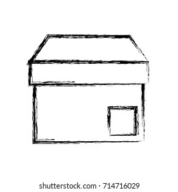Cardboard box isolated