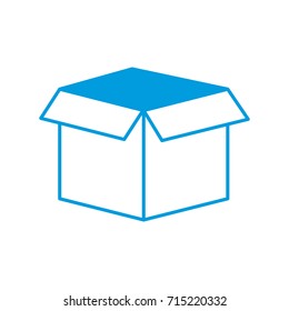 Cardboard box isolated