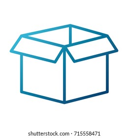 Cardboard box isolated