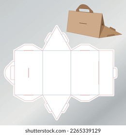 cardboard box and knife vector illustration