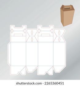 cardboard box and knife vector illustration