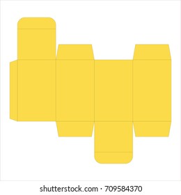 The cardboard box is mounted. Vector illustration