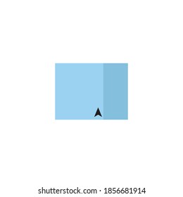 Cardboard box on a white background. Vector illustration.