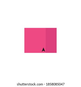 Caja de cartón sobre un fondo blanco. Ilustración vectorial.