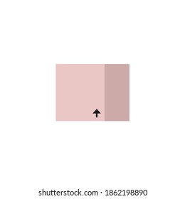 Caja de cartón sobre un fondo blanco. Ilustración vectorial.