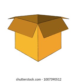 Cardboard box open