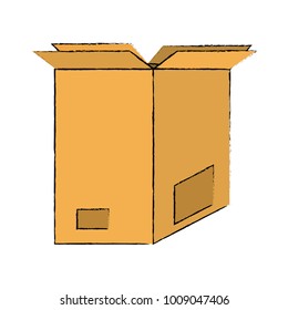 Cardboard box open