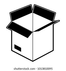 Cardboard box open