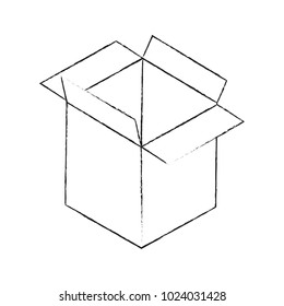 Cardboard box open