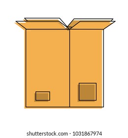 Cardboard box open